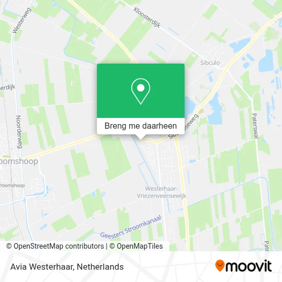 Avia Westerhaar kaart