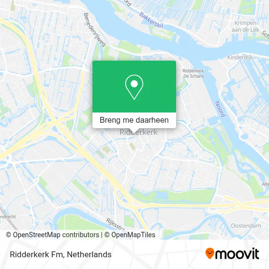 Ridderkerk Fm kaart