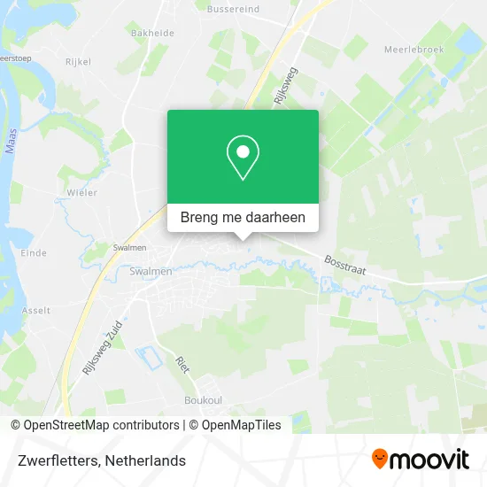 Zwerfletters kaart