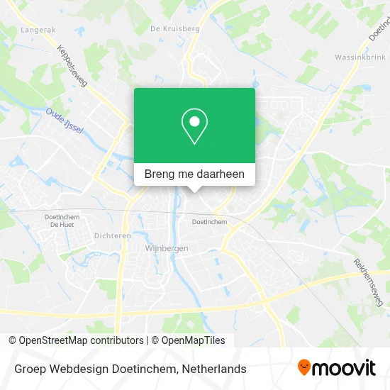 Groep Webdesign Doetinchem kaart