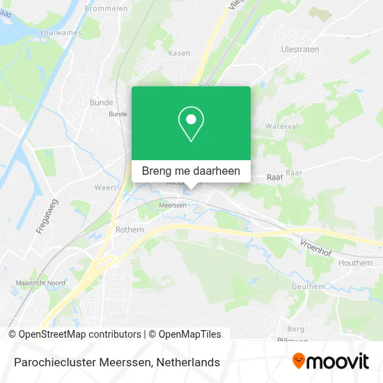 Parochiecluster Meerssen kaart