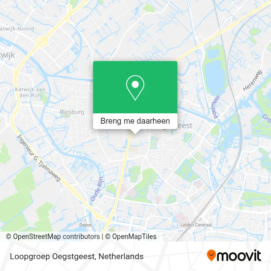Loopgroep Oegstgeest kaart