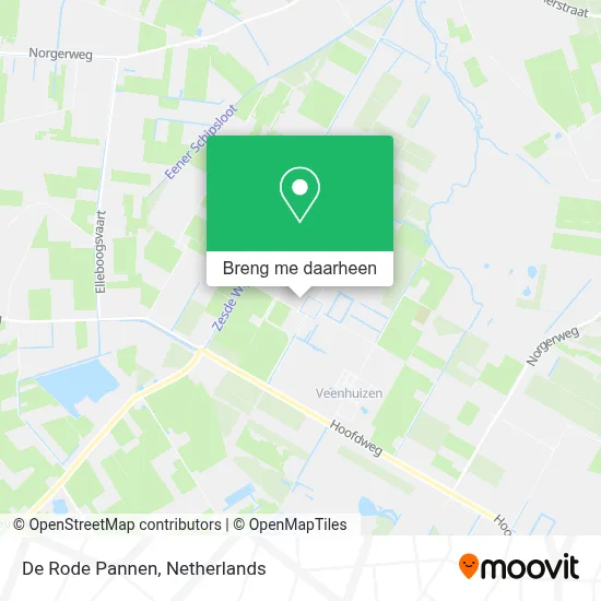 De Rode Pannen kaart