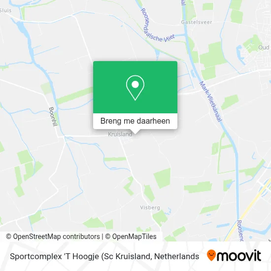 Sportcomplex 'T Hoogje kaart