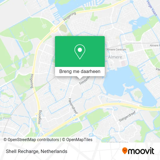 Shell Recharge kaart