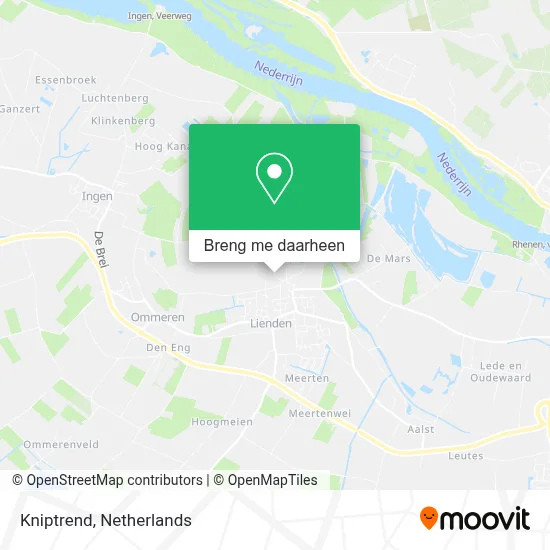 Kniptrend kaart