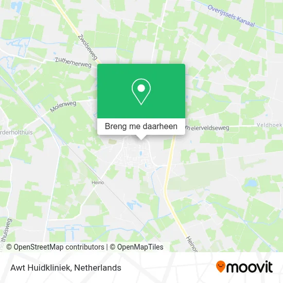 Awt Huidkliniek kaart