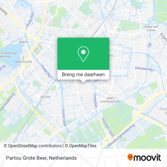 Partou Grote Beer kaart