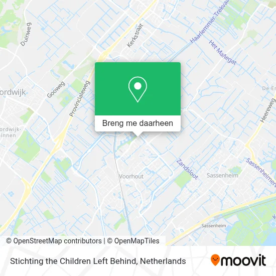 Stichting the Children Left Behind kaart