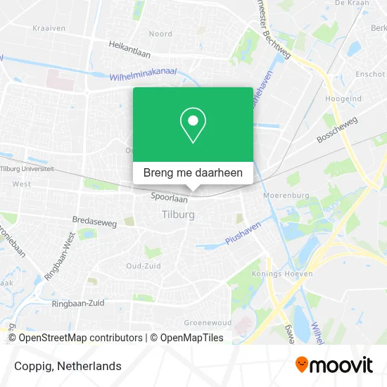 Coppig kaart