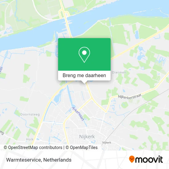 Warmteservice kaart