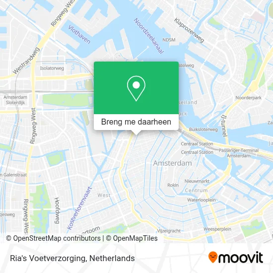 Ria's Voetverzorging kaart