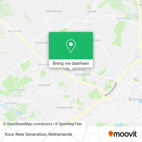 Koor New Generation kaart