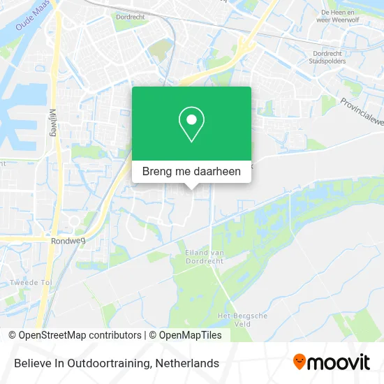 Believe In Outdoortraining kaart