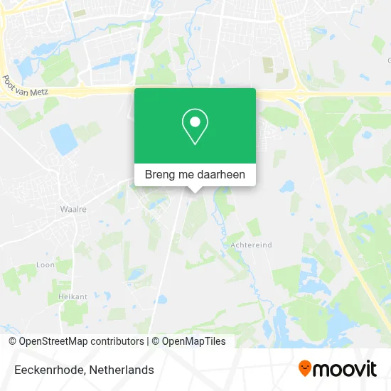 Eeckenrhode kaart