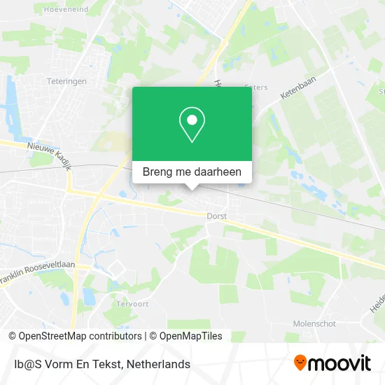 Ib@S Vorm En Tekst kaart