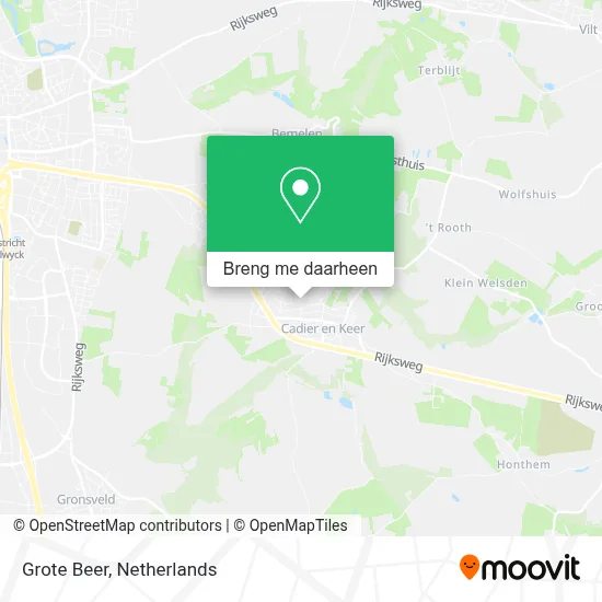 Grote Beer kaart