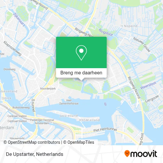 De Upstarter kaart