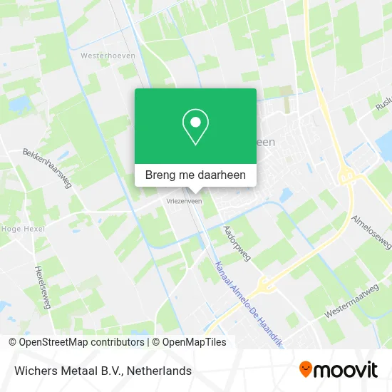 Wichers Metaal B.V. kaart