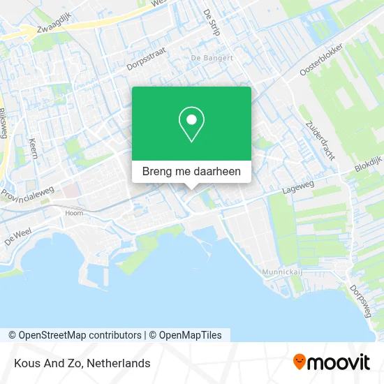 Kous And Zo kaart