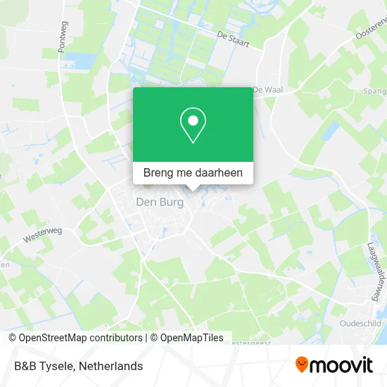 B&B Tysele kaart