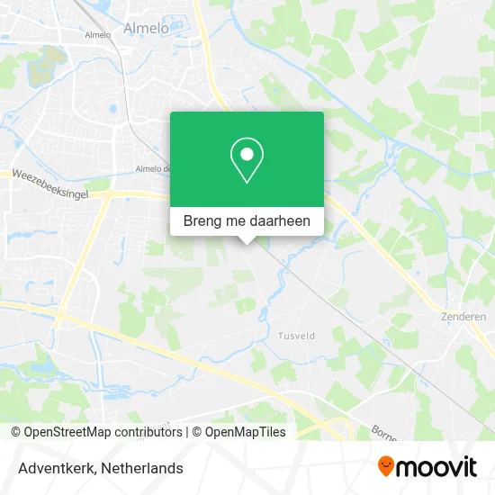 Adventkerk kaart