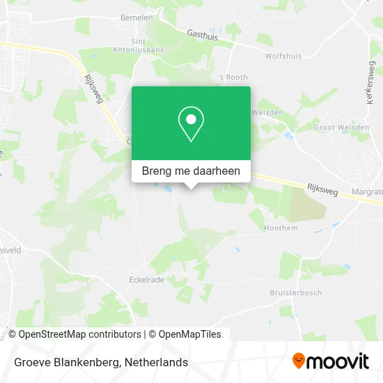 Groeve Blankenberg kaart