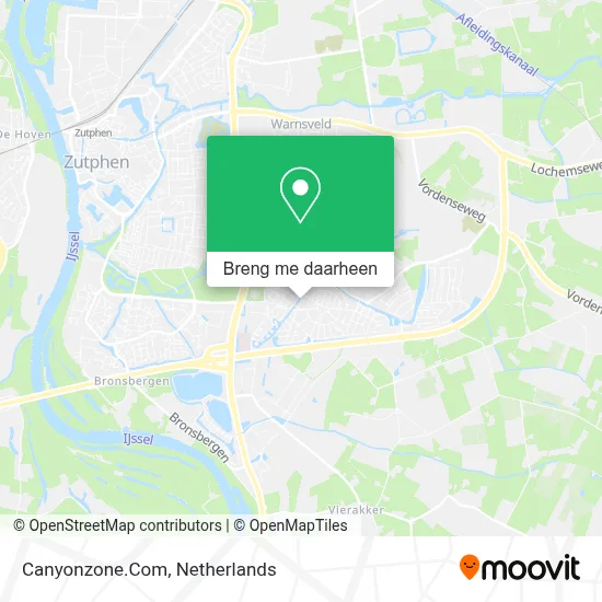 Canyonzone.Com kaart