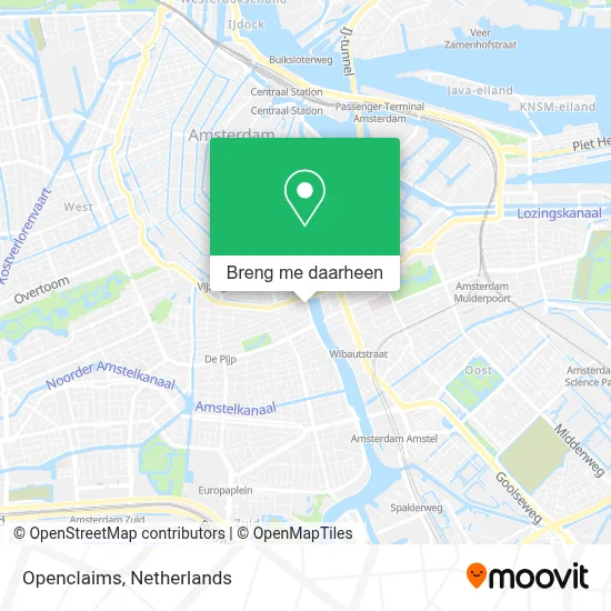 Openclaims kaart