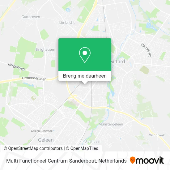 Multi Functioneel Centrum Sanderbout kaart