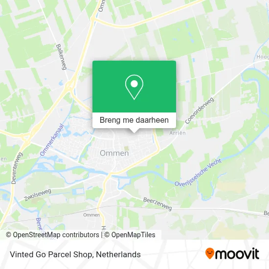 Vinted Go Parcel Shop kaart