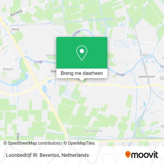 Loonbedrijf W. Beverloo kaart