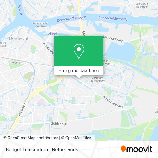 Budget Tuincentrum kaart
