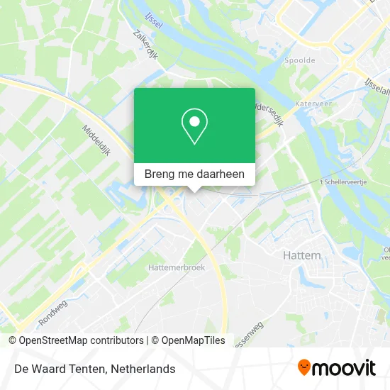 De Waard Tenten kaart