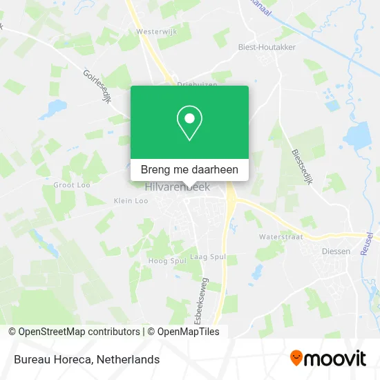Bureau Horeca kaart