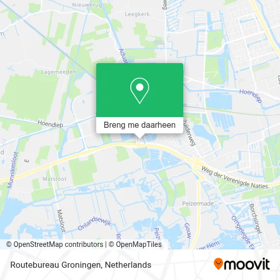 Routebureau Groningen kaart