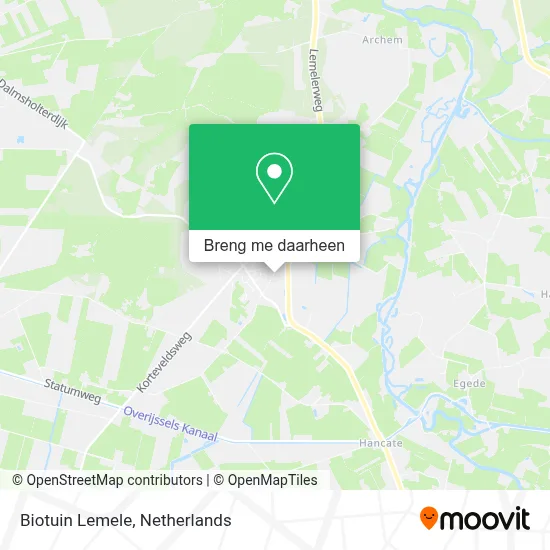 Biotuin Lemele kaart