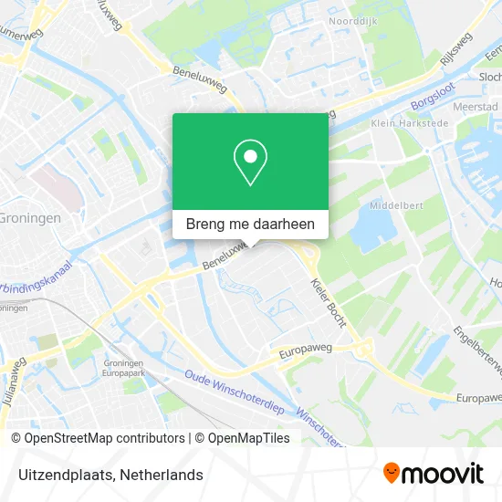 Uitzendplaats kaart