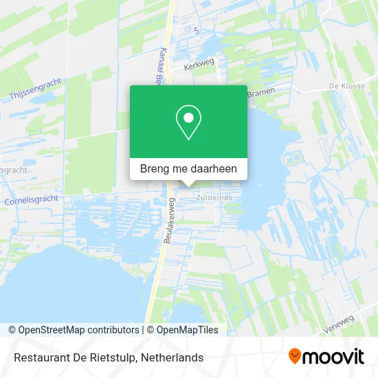 Restaurant De Rietstulp kaart