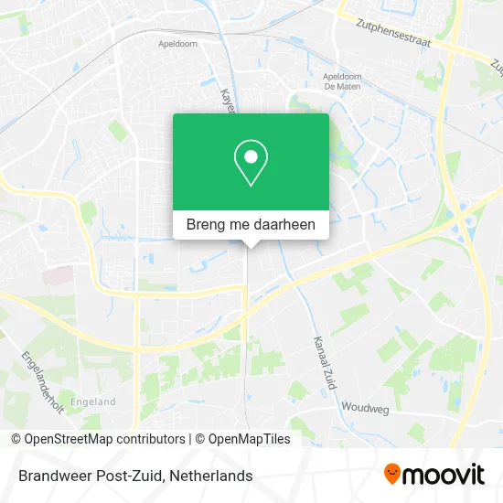 Brandweer Post-Zuid kaart
