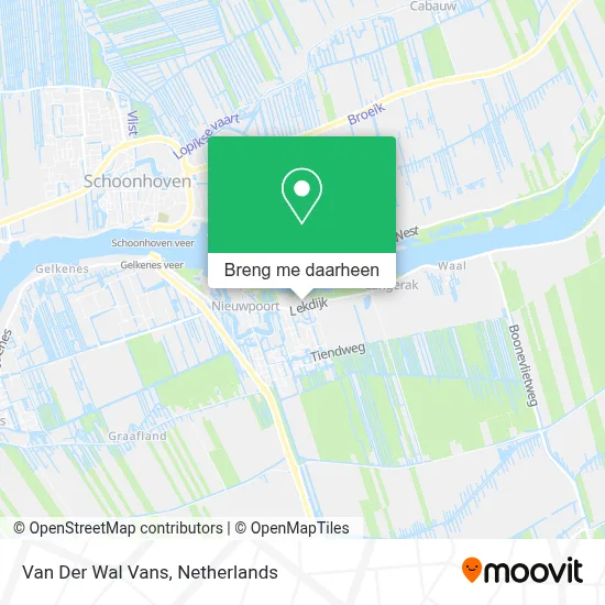 Van Der Wal Vans kaart
