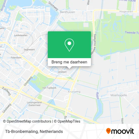 Tb-Bronbemaling kaart