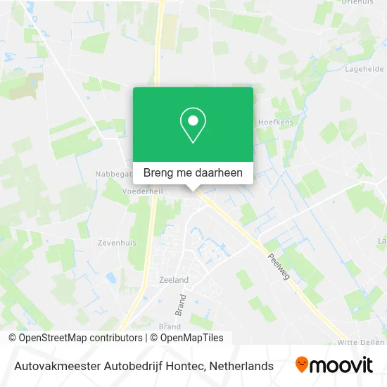 Autovakmeester Autobedrijf Hontec kaart