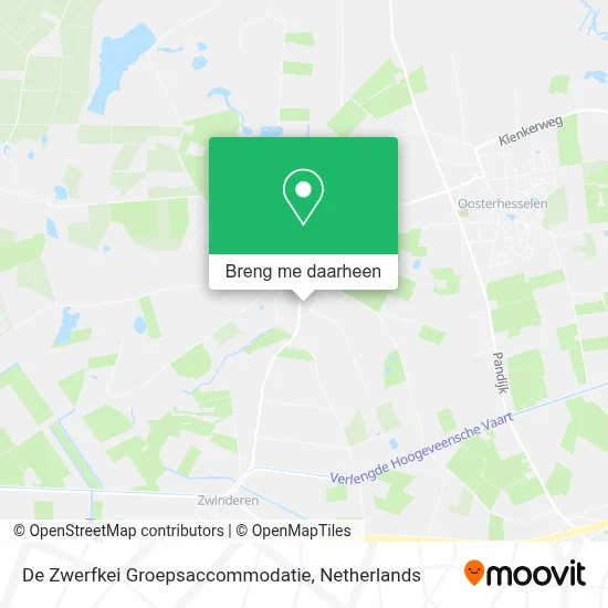 De Zwerfkei Groepsaccommodatie kaart