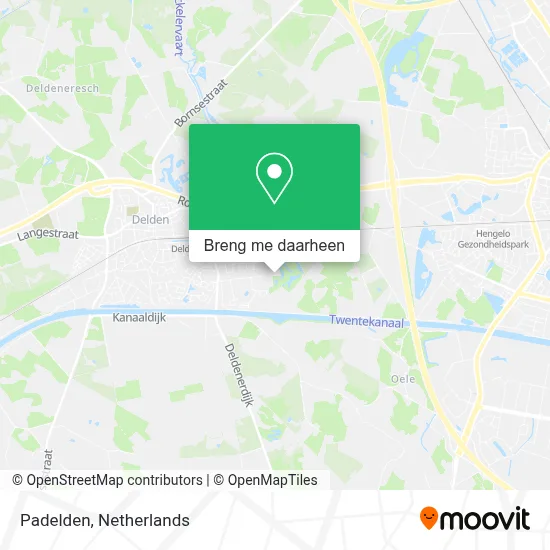 Padelden kaart