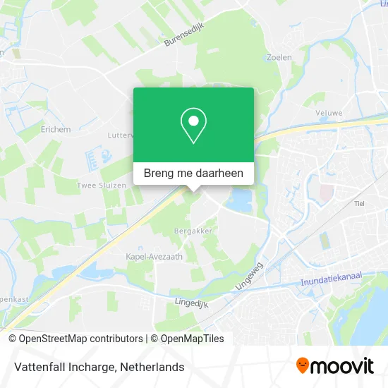 Vattenfall Incharge kaart
