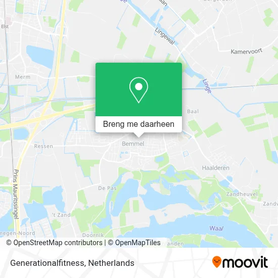 Generationalfitness kaart