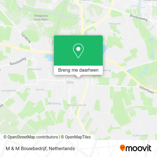 M & M Bouwbedrijf kaart