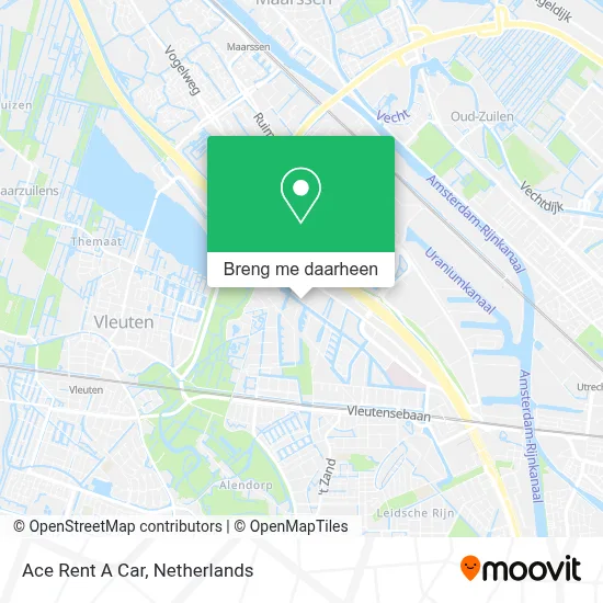 Ace Rent A Car kaart
