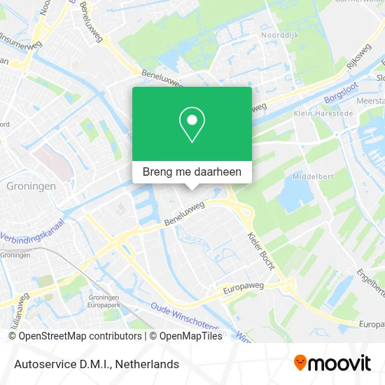 Autoservice D.M.I. kaart